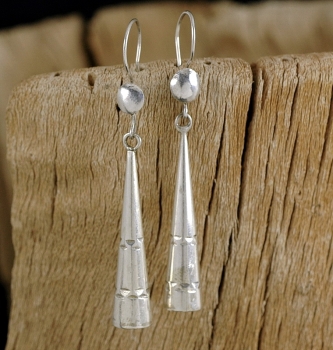 Tuareg Silber Ohrringe in Kegel Form - Tuaregschmuck